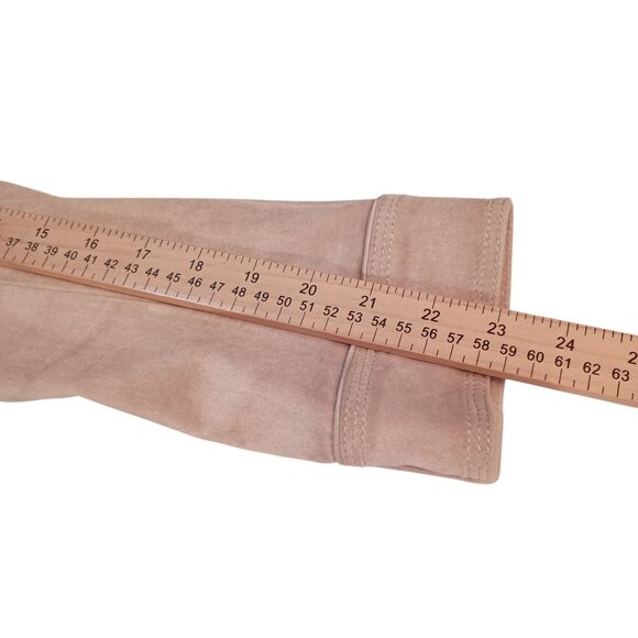 White House Black Market Womens Ruffled Beige Jacket Belted Waist & Button Cuffs - Picture 8 of 11